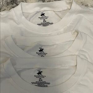 Pack of 3 Beverly Hills Polo Club Classic White Tees